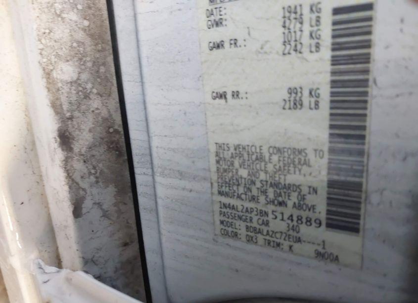 Photo 9 of 2011 Nissan Altima 2.5 (VIN 1N4AL2AP3BN514889)