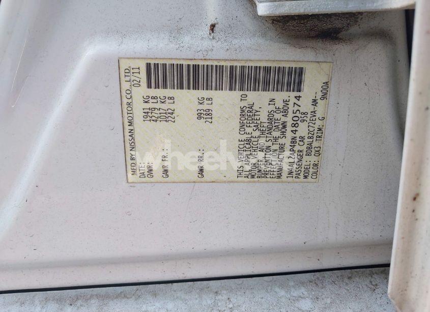 Photo 9 of 2011 Nissan Altima 2.5 S (VIN 1N4AL2AP4BN480574)