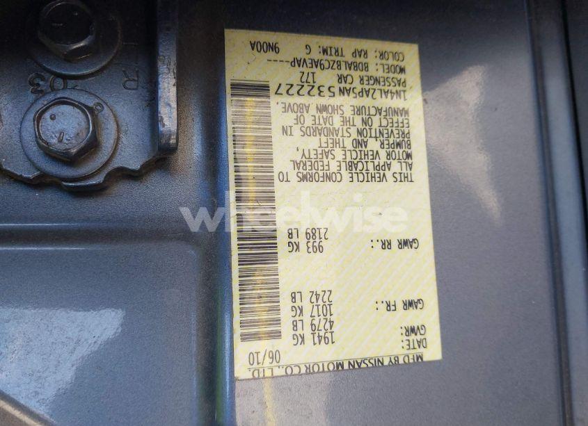 Photo 9 of 2010 Nissan Altima 2.5 S (VIN 1N4AL2AP5AN532227)