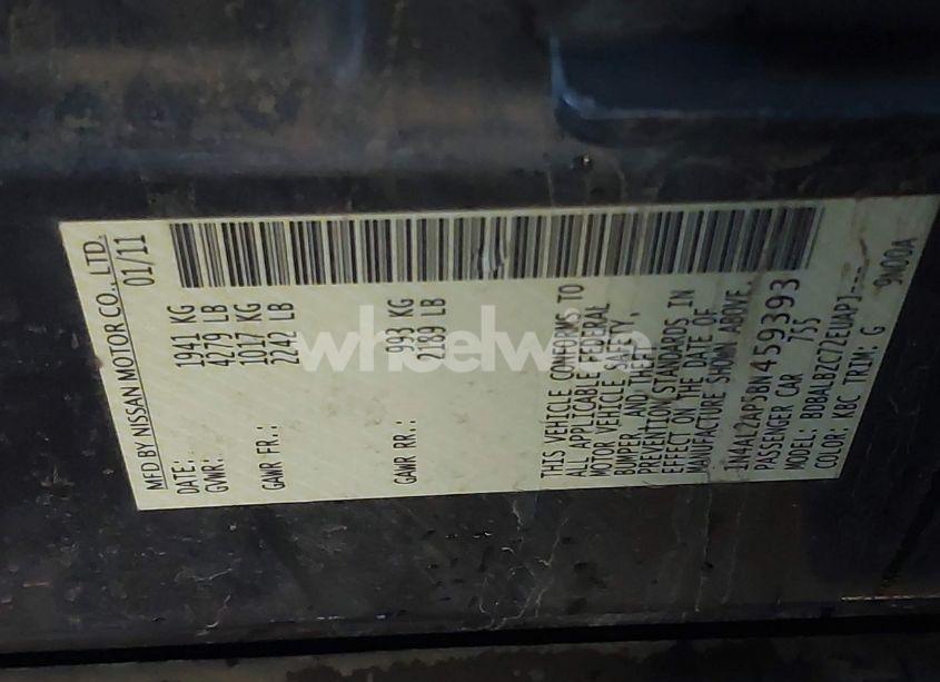 Photo 9 of 2011 Nissan Altima 2.5 S (VIN 1N4AL2AP5BN459393)