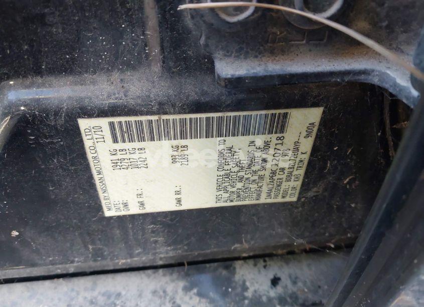 Photo 9 of 2011 Nissan Altima 2.5 S (VIN 1N4AL2AP6BC120718)