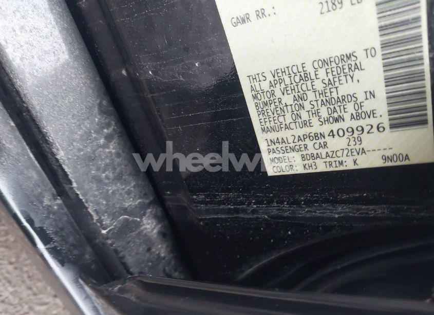 Photo 9 of 2011 Nissan Altima 2.5 (VIN 1N4AL2AP6BN409926)