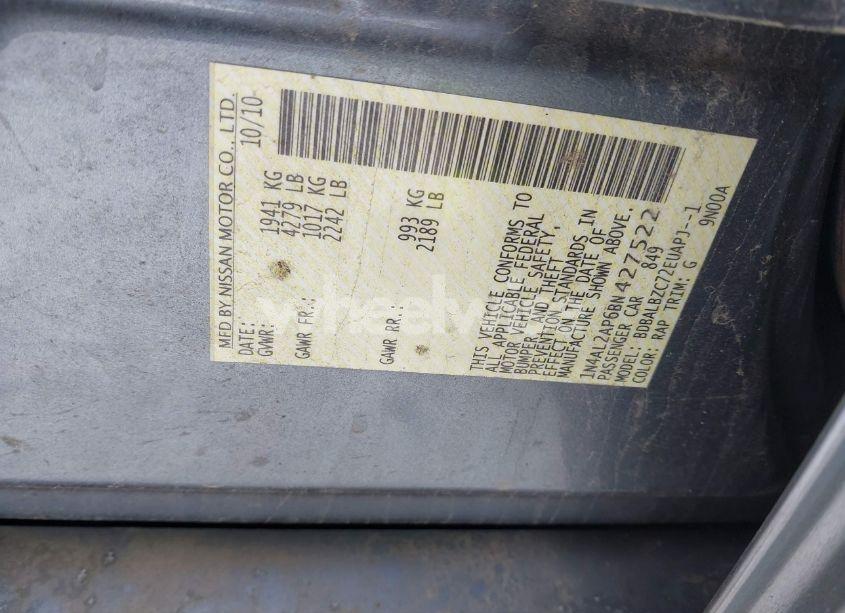 Photo 9 of 2011 Nissan Altima 2.5 S (VIN 1N4AL2AP6BN427522)