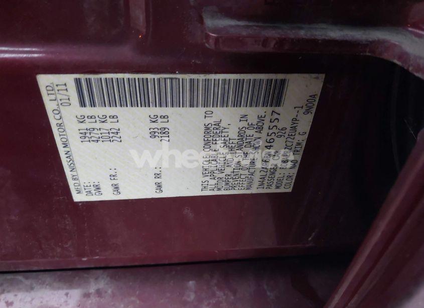 Photo 9 of 2011 Nissan Altima 2.5 S (VIN 1N4AL2AP6BN465557)