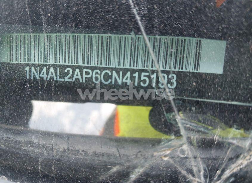 Photo 9 of 2012 Nissan Altima 2.5 S (VIN 1N4AL2AP6CN415193)