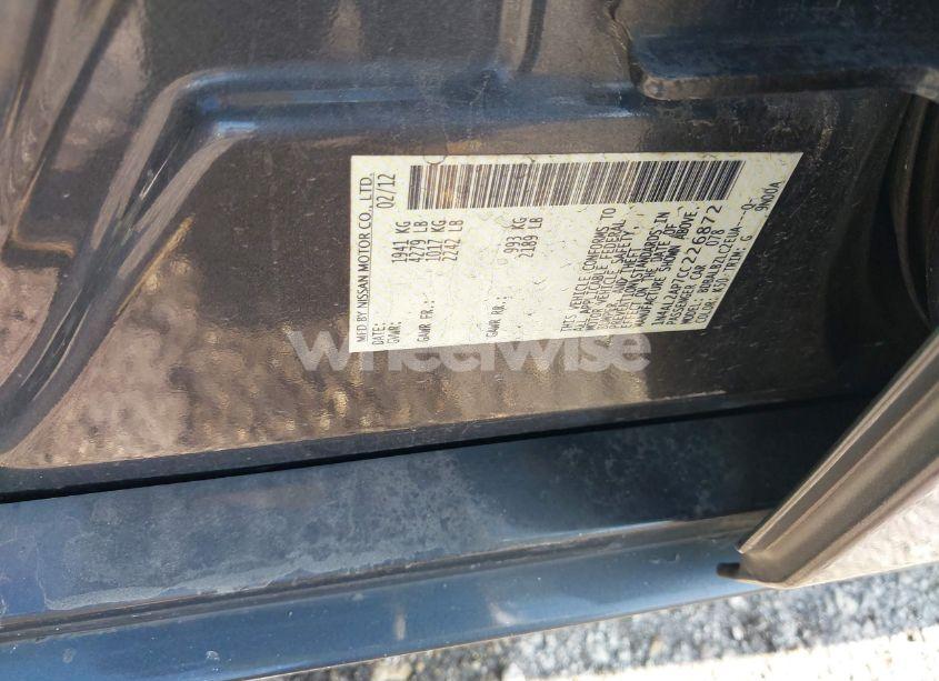 Photo 9 of 2012 Nissan Altima 2.5 S (VIN 1N4AL2AP7CC226872)