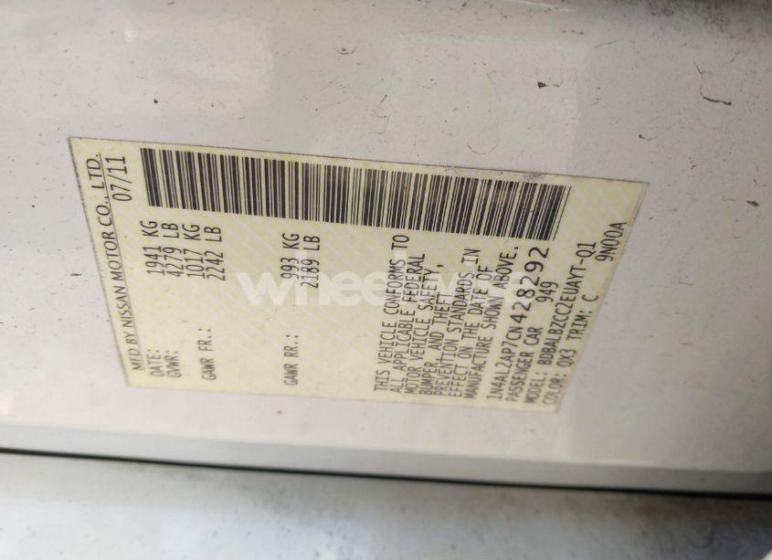 Photo 9 of 2012 Nissan Altima 2.5 S (VIN 1N4AL2AP7CN428292)