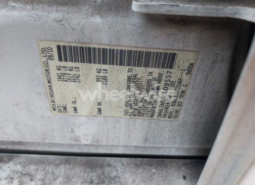 Photo 9 of 2011 Nissan Altima 2.5 S (VIN 1N4AL2AP8BC109557)