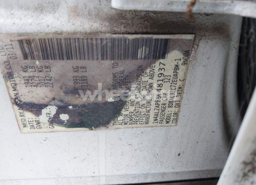 Photo 9 of 2011 Nissan Altima 2.5 S (VIN 1N4AL2AP8BN481937)