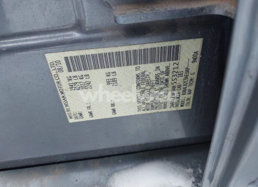 Photo 9 of 2010 Nissan Altima 2.5 S (VIN 1N4AL2AP9AN553212)