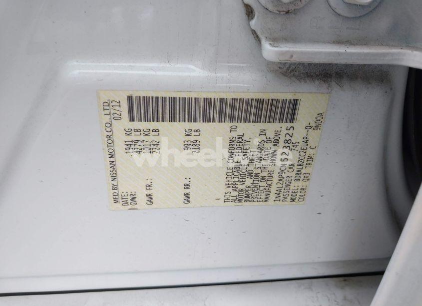 Photo 9 of 2012 Nissan Altima 2.5 S (VIN 1N4AL2AP9CN523825)