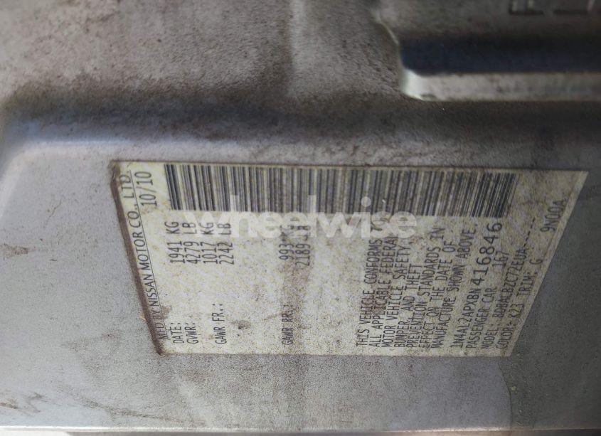 Photo 9 of 2011 Nissan Altima 2.5 S (VIN 1N4AL2APXBN416846)