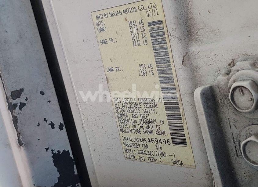 Photo 9 of 2011 Nissan Altima 2.5 S (VIN 1N4AL2APXBN469496)