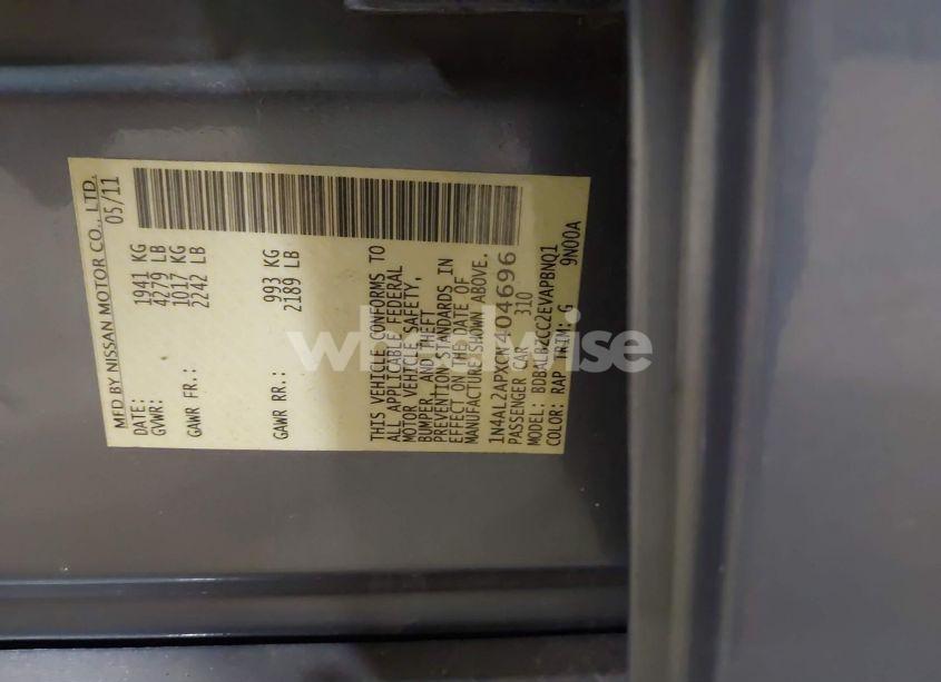 Photo 9 of 2012 Nissan Altima 2.5 S (VIN 1N4AL2APXCN404696)