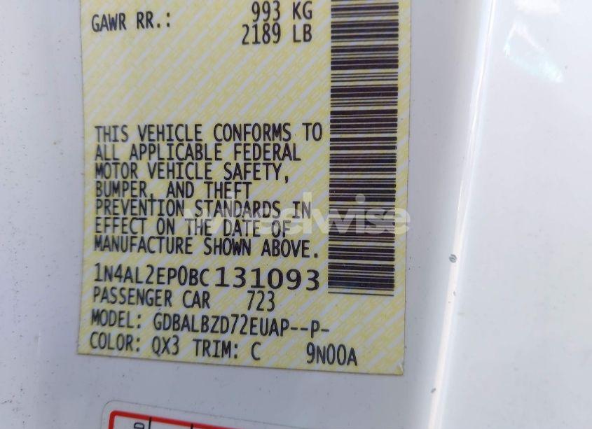 Photo 9 of 2011 Nissan Altima 2.5 S (VIN 1N4AL2EP0BC131093)