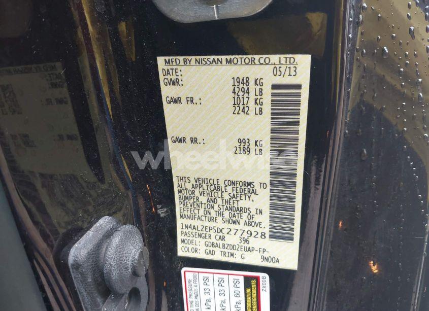 Photo 9 of 2013 Nissan Altima 2.5 S (VIN 1N4AL2EP5DC277928)