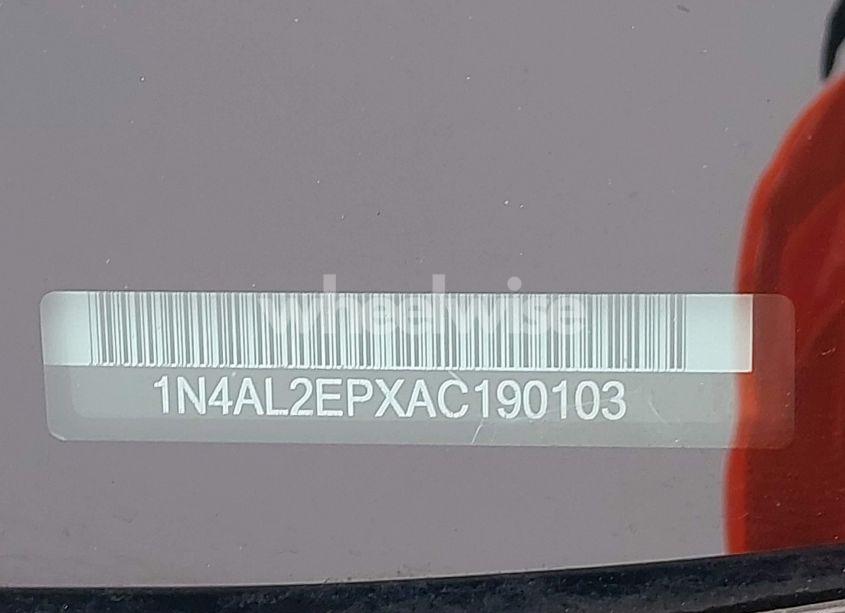 Photo 9 of 2010 Nissan Altima 2.5 S (VIN 1N4AL2EPXAC190103)