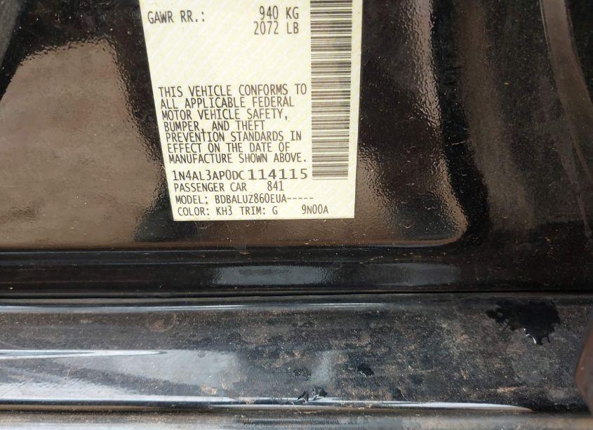 Photo 9 of 2013 Nissan Altima 2.5 SV (VIN 1N4AL3AP0DC114115)