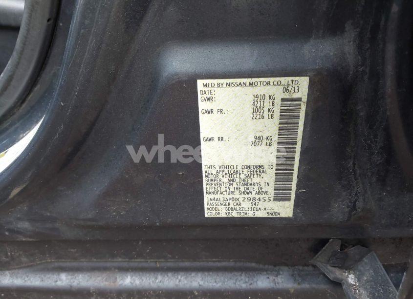 Photo 9 of 2013 Nissan Altima 2.5 S (VIN 1N4AL3AP0DC298455)