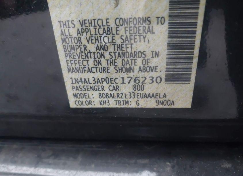 Photo 9 of 2014 Nissan Altima 2.5 S (VIN 1N4AL3AP0EC176230)