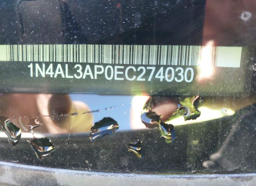 Photo 9 of 2014 Nissan Altima 2.5/2.5 S/2.5 SL/2.5 SV (VIN 1N4AL3AP0EC274030)