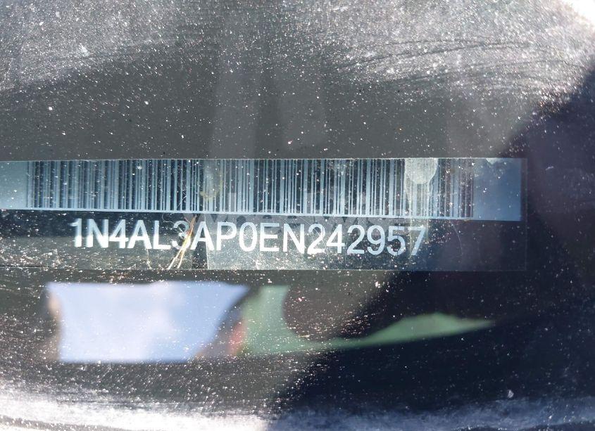 Photo 9 of 2014 Nissan Altima 2.5 SL (VIN 1N4AL3AP0EN242957)