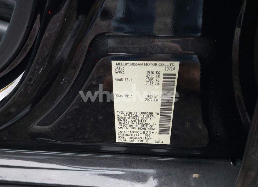 Photo 9 of 2015 Nissan Altima 2.5 SV (VIN 1N4AL3AP0FC187987)