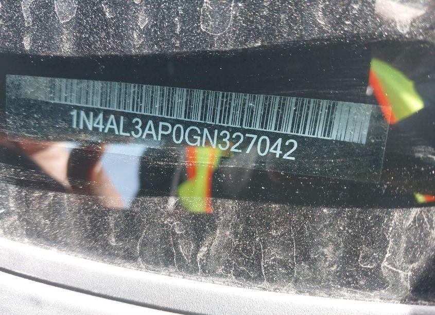 Photo 9 of 2016 Nissan Altima 2.5/2.5 S/2.5 SL/2.5 SR/2.5 SV (VIN 1N4AL3AP0GN327042)