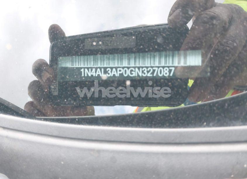 Photo 9 of 2016 Nissan Altima 2.5/2.5 S/2.5 SL/2.5 SR/2.5 SV (VIN 1N4AL3AP0GN327087)