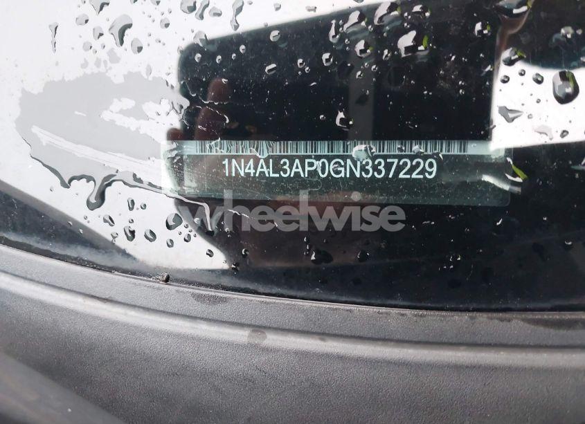 Photo 9 of 2016 Nissan Altima 2.5/2.5 S/2.5 SL/2.5 SR/2.5 SV (VIN 1N4AL3AP0GN337229)