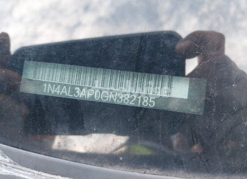 Photo 9 of 2016 Nissan Altima 2.5 S (VIN 1N4AL3AP0GN382185)