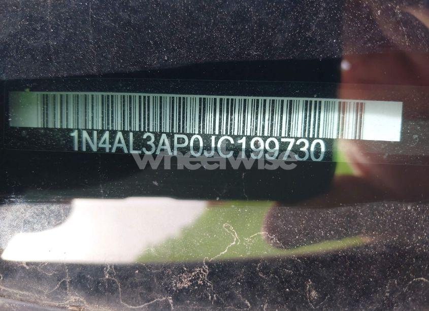 Photo 9 of 2018 Nissan Altima 2.5 S (VIN 1N4AL3AP0JC199730)