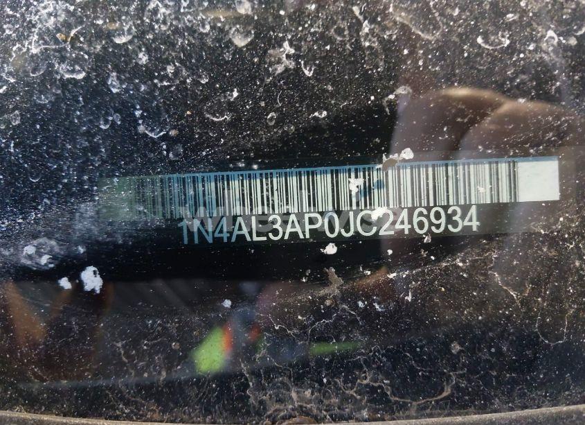 Photo 9 of 2018 Nissan Altima 2.5 SV (VIN 1N4AL3AP0JC246934)