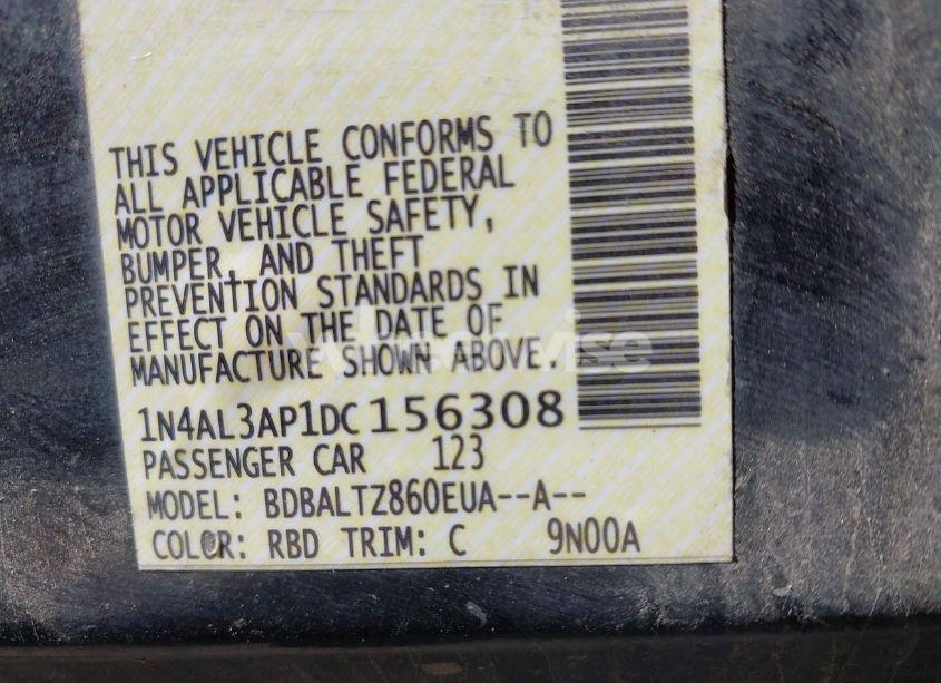 Photo 9 of 2013 Nissan Altima 2.5 SV (VIN 1N4AL3AP1DC156308)