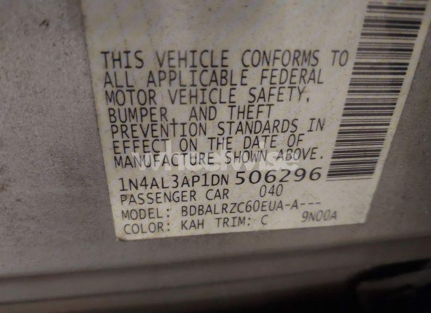 Photo 9 of 2013 Nissan Altima 2.5 S (VIN 1N4AL3AP1DN506296)