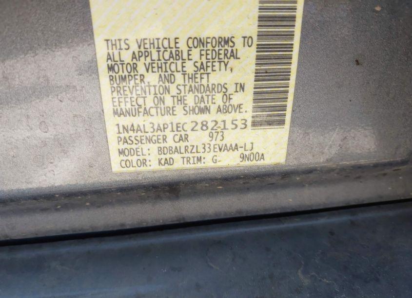 Photo 9 of 2014 Nissan Altima 2.5 S (VIN 1N4AL3AP1EC282153)