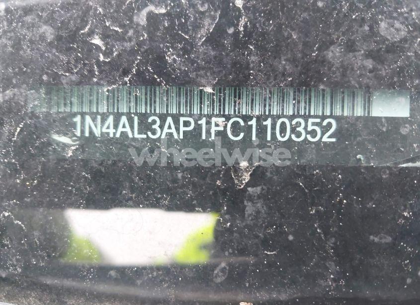 Photo 9 of 2015 Nissan Altima 2.5 SL (VIN 1N4AL3AP1FC110352)