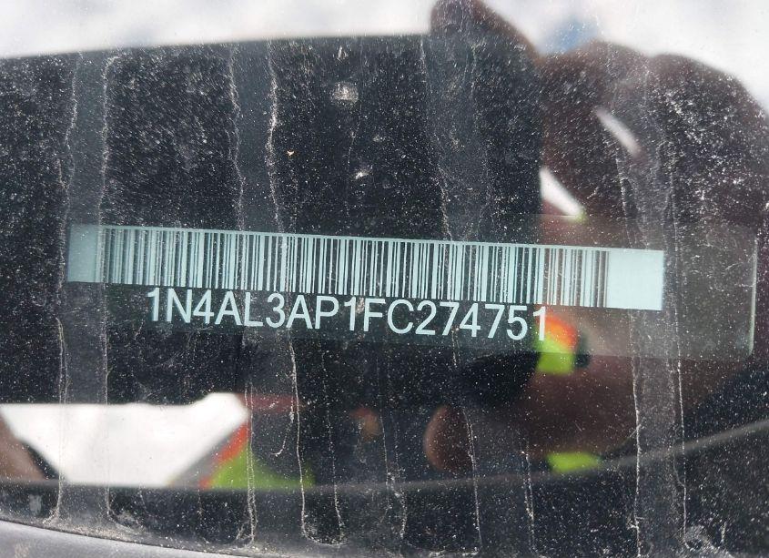 Photo 9 of 2015 Nissan Altima 2.5 S (VIN 1N4AL3AP1FC274751)