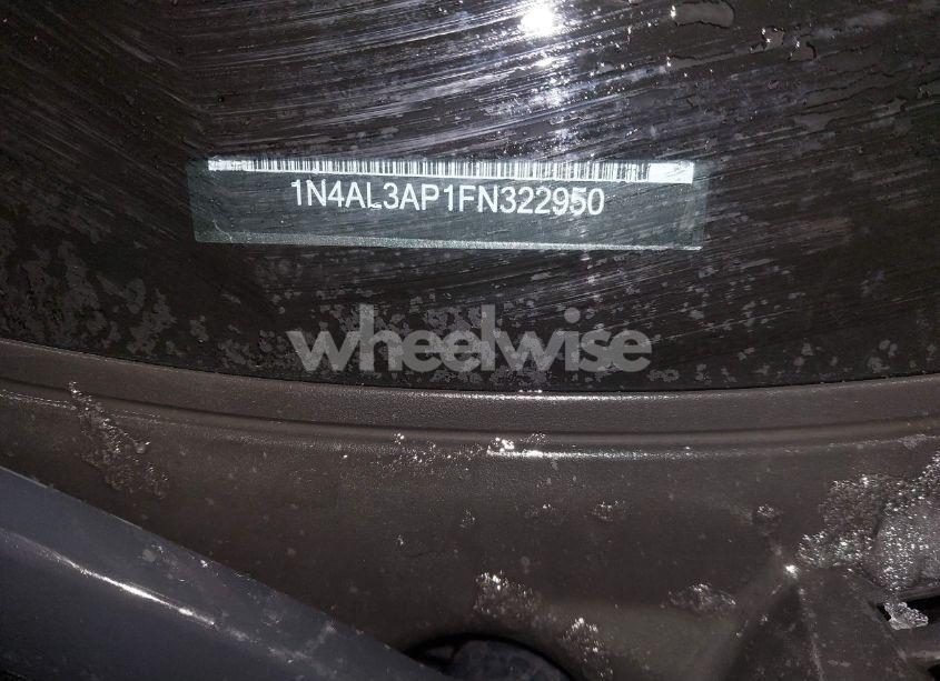 Photo 9 of 2015 Nissan Altima 2.5 SL (VIN 1N4AL3AP1FN322950)