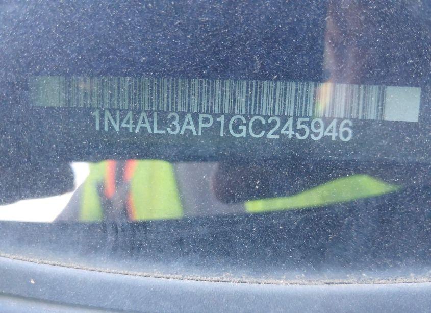 Photo 11 of 2016 Nissan Altima 2.5/2.5 S/2.5 SL/2.5 SR/2.5 SV (VIN 1N4AL3AP1GC245946)