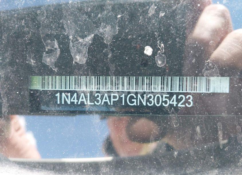 Photo 9 of 2016 Nissan Altima 2.5/2.5 S/2.5 SL/2.5 SR/2.5 SV (VIN 1N4AL3AP1GN305423)