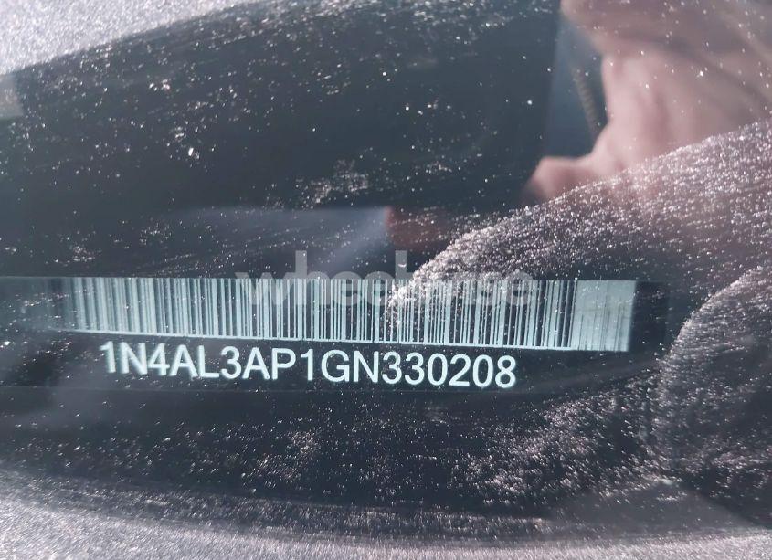 Photo 9 of 2016 Nissan Altima 2.5/2.5 S/2.5 SL/2.5 SR/2.5 SV (VIN 1N4AL3AP1GN330208)