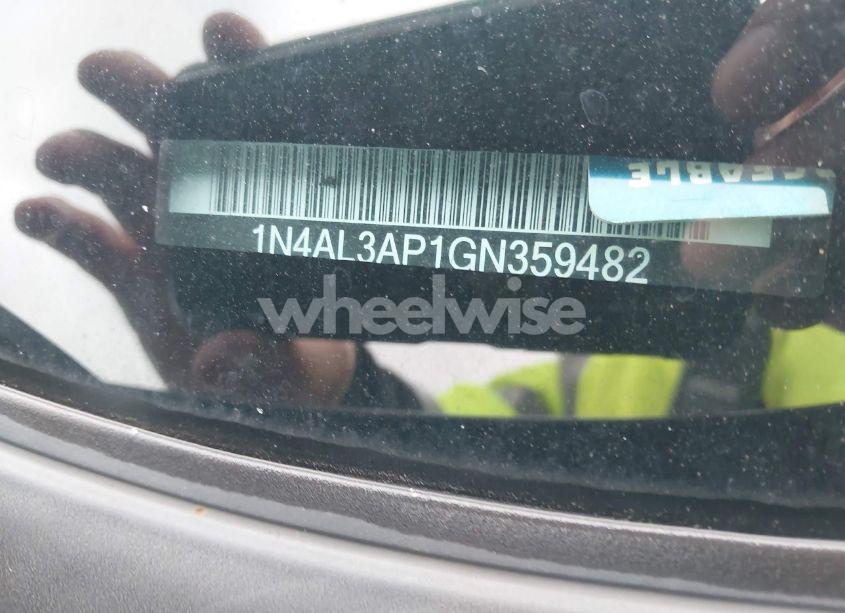 Photo 11 of 2016 Nissan Altima 2.5 S (VIN 1N4AL3AP1GN359482)