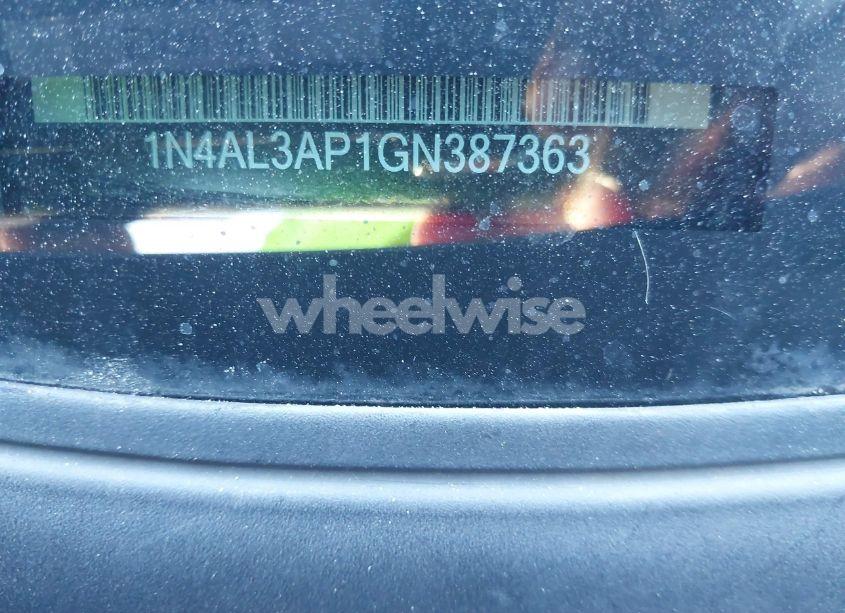 Photo 9 of 2016 Nissan Altima 2.5 S (VIN 1N4AL3AP1GN387363)