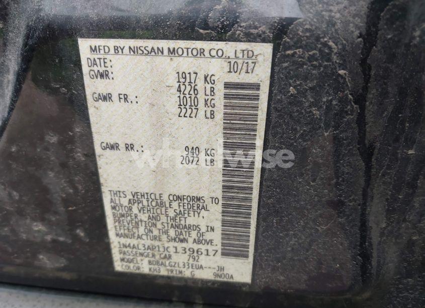 Photo 9 of 2018 Nissan Altima 2.5 S (VIN 1N4AL3AP1JC139617)