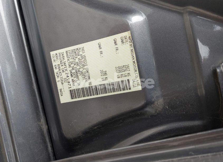 Photo 9 of 2018 Nissan Altima 2.5 SL (VIN 1N4AL3AP1JC245971)