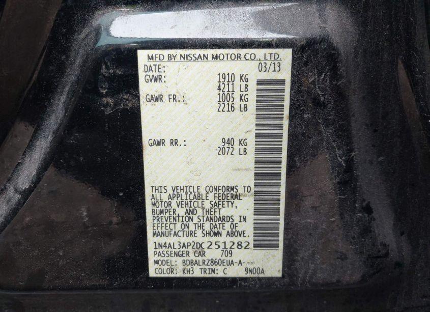 Photo 9 of 2013 Nissan Altima 2.5 S (VIN 1N4AL3AP2DC251282)