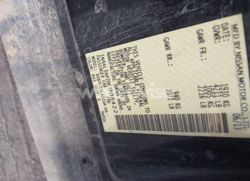 Photo 9 of 2013 Nissan Altima 2.5 SV (VIN 1N4AL3AP2DC908422)