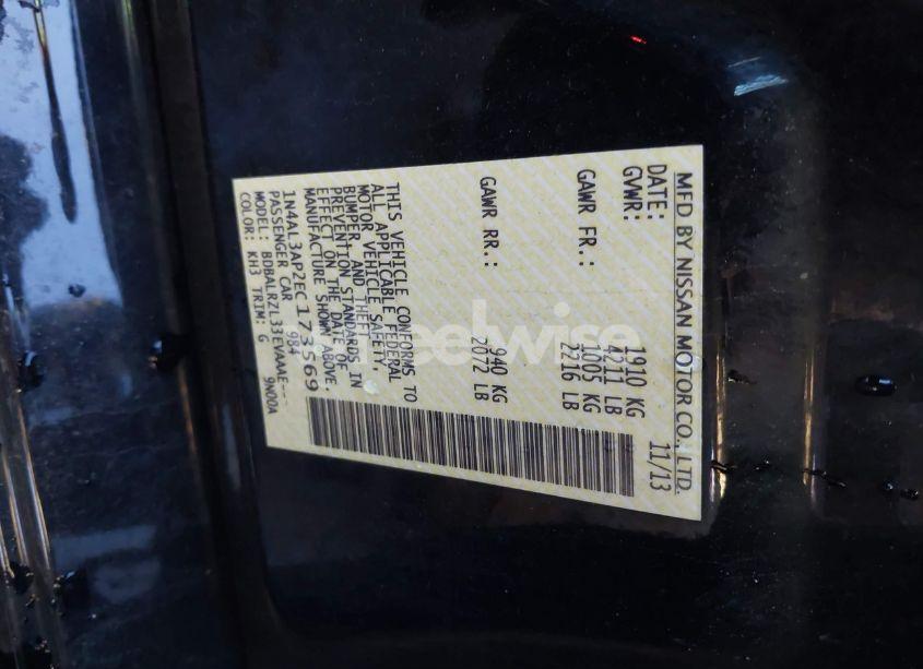 Photo 9 of 2014 Nissan Altima 2.5 S (VIN 1N4AL3AP2EC173569)