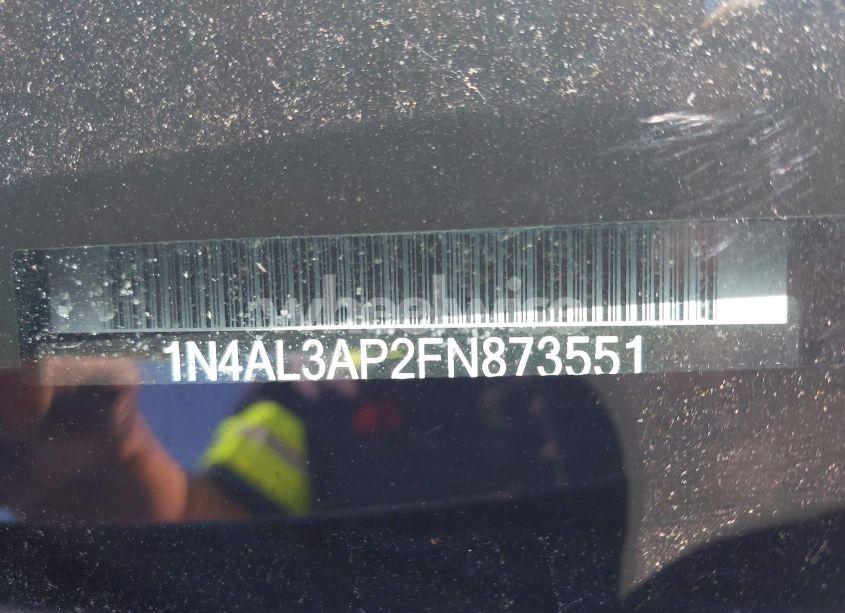 Photo 9 of 2015 Nissan Altima 2.5 SL (VIN 1N4AL3AP2FN873551)